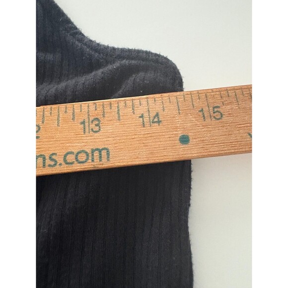 Y2K Mossimo Tank Dress Sz S Black Tunic Babydoll Dark Fairy Twilight Ribbed Soft - Picture 11 of 14